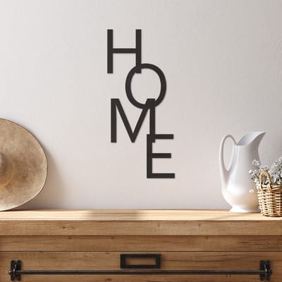 Muurtekst Home - Wanddecoratie Home - Muurdecoratie Hout - Wanddecoratie Hout - Muurdecoratie Woonkamer - Wanddecoratie Woonkamer - Wanddecoratie Industrieel - Wanddecoratie Tekst - Home Decor - Wall Art Spreuk - 49 x 22 cm