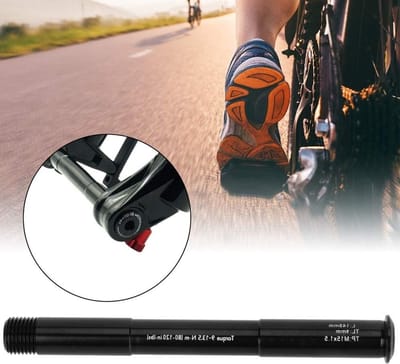 Fiets Voorvork As - Steekas Fietsen - Vervangen Onderdeel - Aluminium Legering - 15x110MM - Zwart