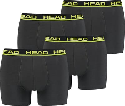 BOXERS Set van 4 hoofd-basisboxerbroeken voor heren, ondergoed, ondergoed