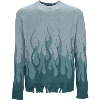 Double Flames Heren Sweater L/s Jumper Balsam Groen