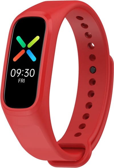 Siliconen bandje - geschikt voor OPPO Band - rood