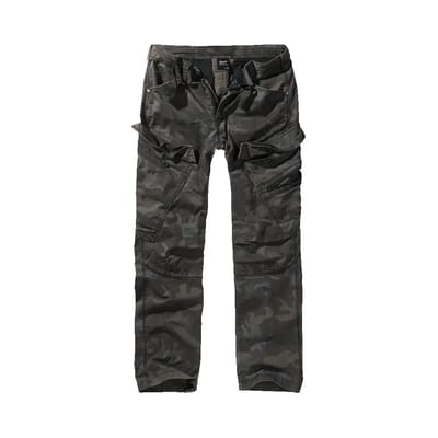 Brandit - Adven Slim Fit Cargobroek - S - Zwart/Bruin