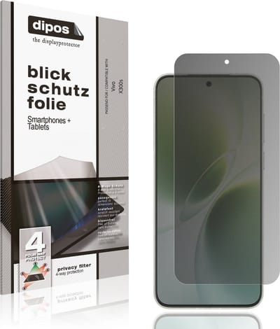dipos – Matte Privacy Screenprotector geschikt voor Vivo X300s | Anti-Spy Beschermfolie