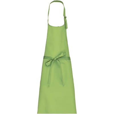 Schort/Tuniek/Werkblouse Unisex One Size Kariban Lime 35% Katoen, 65% Polyester