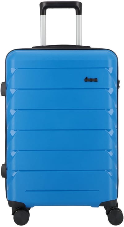 d & n Travel Line 4100 4 wielen Trolley M 64 cm - Harde bagage - TSA slot - blue