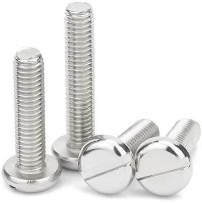 Dailygoods- Machineschroeven M5x8mm - Roestvrij Staal - Sleufschroeven - Bevestigingselementen - 20 Stuks - Slijtvast en Duurzaam - Schroeven