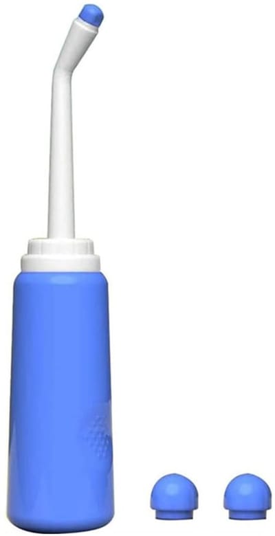 500 ml - 2 sproeikoppen - Wordt geleverd met opbergtas - Draagbare bidet - Draagbare reisbidetfles - Reinigingsapparaat voor persoonlijke hygiënebidets - Draagbaar