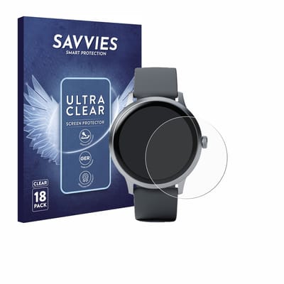 Savvies - Screenprotector voor Pebble Round 2 - Folie Beschermfolie transparant 18 Stuks