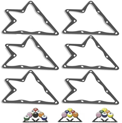 Dailygoods- Biljartballenrek - 6 Stuks - Duurzaam Materiaal - Professioneel Gebruik - Snelle Plaatsing - Antislip Ontwerp - Lichtgewicht - Biljartrek