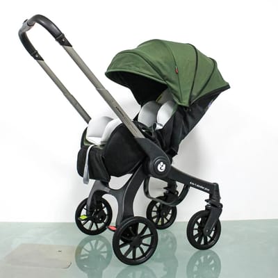 Aafinity Kinderwagen - 3 in 1 kinderwagen - Kinderwagen baby - Met afneembaar kinderzitje - Groen - Multifunctioneel - lichtgewicht