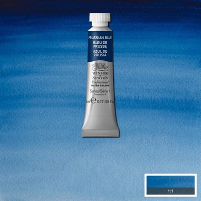 Watercolor paint W&N 5ml - 538 Prussian Blue