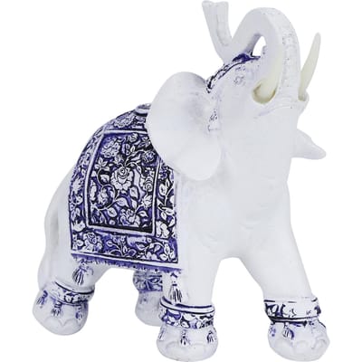 Huishouden Hars Dierenbeeldje Simulatie Schattig Dierenbeeld Huisdecoratie Ornament M white