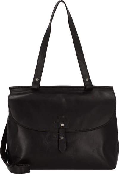 HAROLD'S Leren Schoudertas Aberdeen Shoulderbag Black Zwart