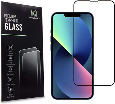 Smartphonica iPhone 13 Pro full cover tempered glass screenprotector van gehard glas met afgeronde hoeken geschikt voor iPhone 13 Pro