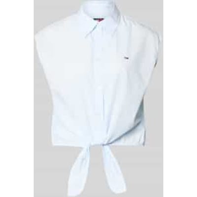 regular fit overhemdblouse van puur katoen