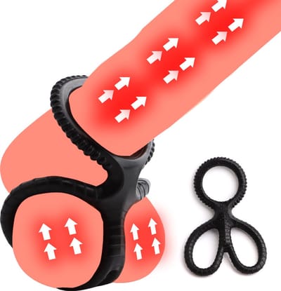 Cockring & Ballenknijper in 1 I Penisring I Panis Sleeve I Eikel Stimulator I Mannen Sekspeeltje I BDSM Bondage I Vertraagt Ejaculatie I Siliconen