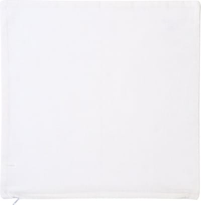 Katoenen kussensloop met rits wit 40 x 40 cm 1 stuks