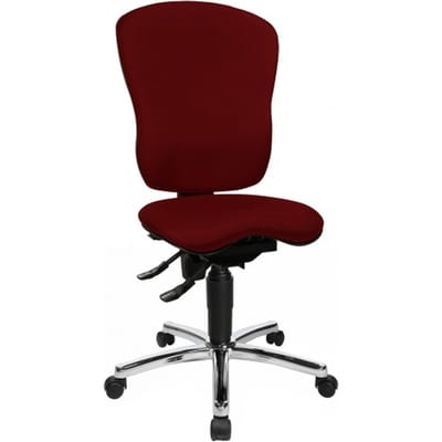 Topstar Sitness - Bureaustoel - Ergonomisch -  Zonder armleuningen - Donkerrood / bordeaux