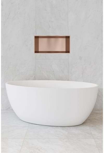 Hotbath &More BOX060 inbouwnis 30x60x10cm geborsteld koper PVD