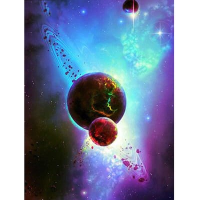 Diamant schilderij volledige boor planeet Diy diamant borduurwerk ambachtelijke schilderij Diamond Wall Arts Decor 20X30CM