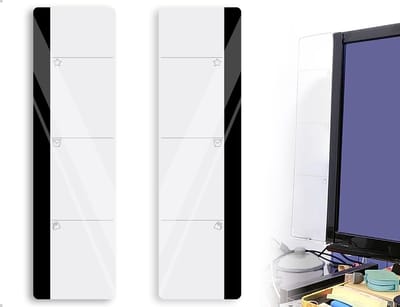 Dailygoods- Memobord Set van 2 - Acryl - Geschikt voor Computer - Duurzaam - Hoog Transparant - Ruimte voor Notities - Prikbord