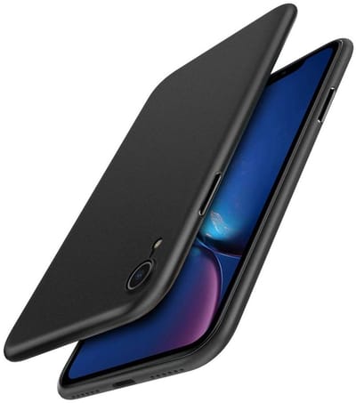 geschikt voor iPhone XR Ultra Dun Hoesje - Thin Fit Case geschikt voor iPhone XR Hoesje zwart- Slechts 0,35 mm dik - Ultra Dunne Beschermhoes geschikt voor iPhone XR