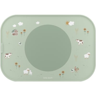 Mepal Mio Placemat Little Dutch - Antislip cirkel houdt alles op z'n plek - Vaatwasmachinebestendig - Little Farm