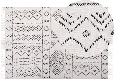 ALKENT - Shaggy tapijt - Gebroken wit - 160 x 230 cm - Wol