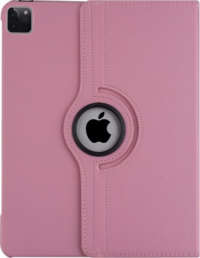 Draaibaar Tablethoes met Standaard geschikt voor Apple iPad Pro 11 (2020/2021/2022) | Tabletcase Bookcase met regelbare standen | Tablet Hoes Hoesje met 360 graden Rotatie - Lichtroze