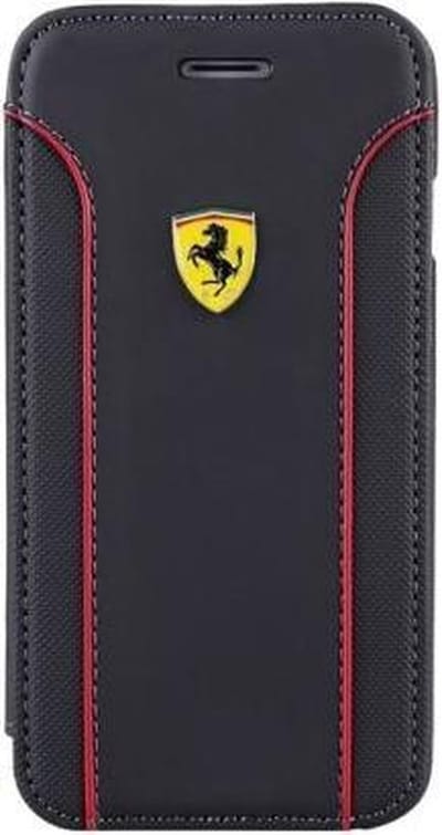 Ferrari Fiorano Book Case Boekhoesje - voor iPhone 6 Plus / iPhone 6s Plus (5.5" Plus versie) - Zwart