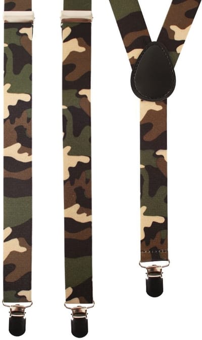 Bretel camouflage print