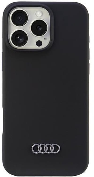 Audi Silicone Serie - Zwarte iPhone 16 Pro Max Hoes - Silikon - Luxe Design