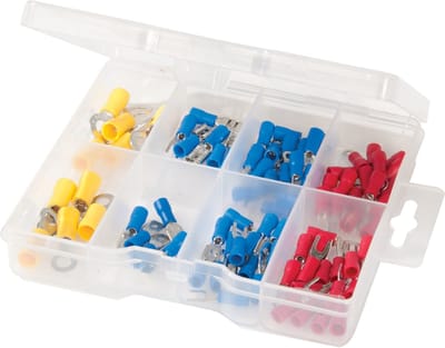 Fixman Kabelschoen assortiment - geïsoleerd - kleur gecodeerd - 82-delig - met opbergkoffer
