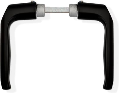 Deurkrukken LF-Line 126 mm, zwart dd 38-40 mm