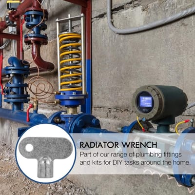 Ontluchtingssleutels - Radiator Sleutel - Radiatoren Ontluchten - Zinklegering Materiaal - 9 Stuks - Zilver