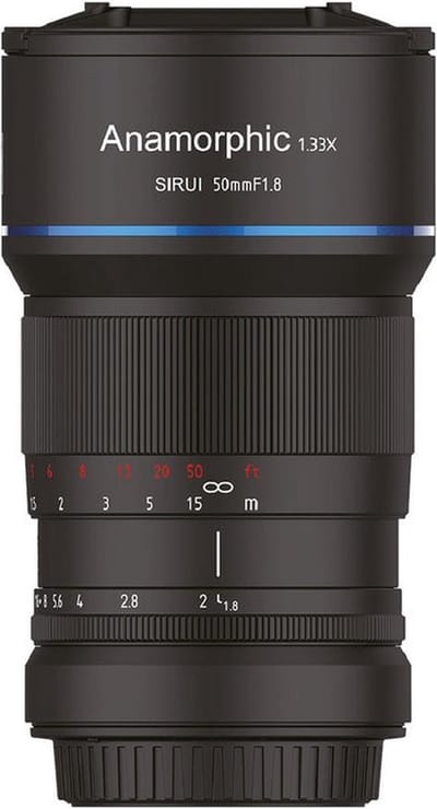 Sirui 50 mm F1.8 Anamorphic Lens 1.35X (MFT-mount)