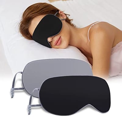 Dubbelzijdig Slaapmasker voor Dames en Heren - Comfortabele Slapende Ogen voor Thuis en Op Reis