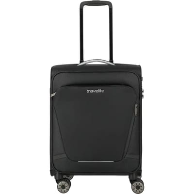 travelite Trolley Jetpack Multi Light 4 Cabin Black Zwart 55cm
