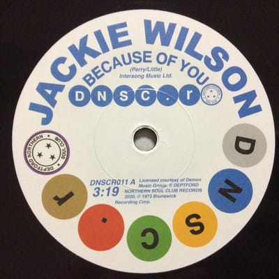 Jackie Wilson & Doris & Kelley - Because Of You / You Don’t Have To Worry (7" Single)