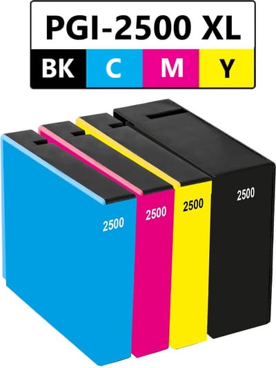 Huismerk geschikt voor Canon PGI-2500 XL inktcartridges - Geschikt voor Maxify MB5150 - MB5350 - MB5450