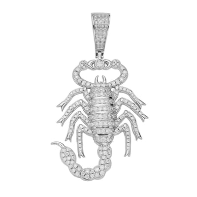 Juwelier Zwartevalk zilveren (gerhodineerd) schorpioen hanger - 24.146