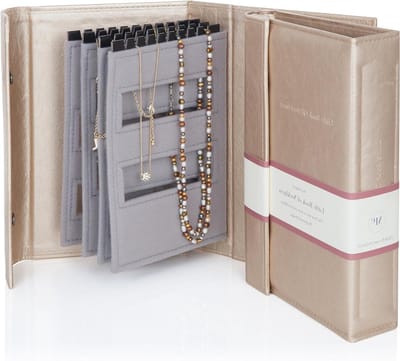 Kleine Kettingen Organizer - Sieraden Houder - Sieraden Opbergen - Goudkleurig Metaal - Compact Formaat - Goud