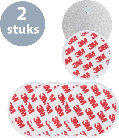 ForDig Rookmelder Magneetbevestiging (2 stuks) - Magneet Rookmelder Bevestiging - 70 mm - Magnetische Montageset