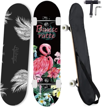 7-laags Maple Houten Skateboard Compleet voor Beginners, Tieners en Volwassenen