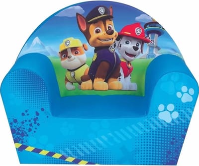 Paw Patrol kinderstoel - blauw - 33 x 52 x 42 cm - voor peuters - kinderfauteuil - Rubble/Chase/Marshall - Stoelen/fauteuils voor peuters