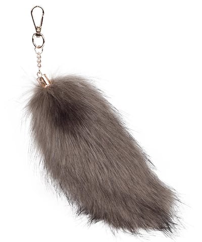 Vossenstaart - Milieuvriendelijke bonthanger - Bontaccessoire - Tashanger voor dames - Autosleutelhanger -20cm -kleur 13