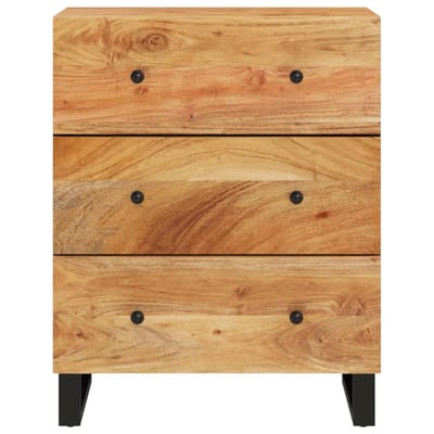 vidaXL - Dressoir - 60x33x75 - cm - massief - acaciahout