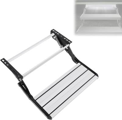 Campertrap - Opstap camper Caravan trap - Veilig instappen - Antislip treden - Enkele of dubbele trede - Aluminium