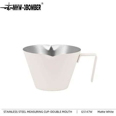 MHW-3BOMBER Roestvrijstalen Espressomaatbeker met handvat 2/3 Stuks SEspressokopjes 100ml Thuis Barista Koffie Accessoires 100ml