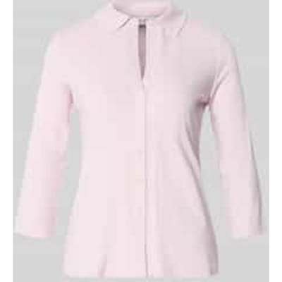 Regular fit overhemdblouse van viscosemix